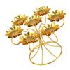 Candle Holder Elegant Flower-Shaped Tealight Stand for Home Decor Wedding Centerpieces and Romantic Settings Versatile Decorative Candleholder for End Tables and Special Occasions view 1