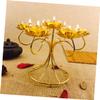 Candle Holder Elegant Flower-Shaped Tealight Stand for Home Decor Wedding Centerpieces and Romantic Settings Versatile Decorative Candleholder for End Tables and Special Occasions view 2