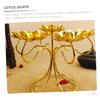 Candle Holder Elegant Flower-Shaped Tealight Stand for Home Decor Wedding Centerpieces and Romantic Settings Versatile Decorative Candleholder for End Tables and Special Occasions view 3