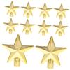 NOLITOY 10pcs Mini Christmas Tree Topper Star Decorations Christmas Tree Ornaments for Xmas Decor view 1