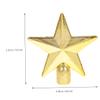 NOLITOY 10pcs Mini Christmas Tree Topper Star Decorations Christmas Tree Ornaments for Xmas Decor view 2