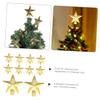 NOLITOY 10pcs Mini Christmas Tree Topper Star Decorations Christmas Tree Ornaments for Xmas Decor view 3