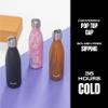 S'well Stainless Steel Water Bottle with Sports Cap, 17oz, Onyx, Triple Layered Vacuum Insulated Containers Keeps Drinks Cold for 36 Hours and Hot for 10, BPA Free, Perfect for On the Go view 2