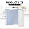 FIFTY FEET 18X192 Inch Shelf Liner with Scissor & Tape Measure for Kitchen Cabinets, PVC Drawer Liner for Dresser Non-Slip Bathroom, Non-Adhesive Cabinet Liner Washable (Pale Blue) view 3