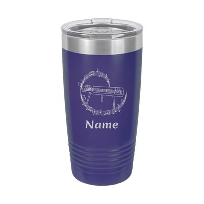 Steel Guitar Player Personalized Insulated 20 oz Tumbler (Royal Blue)