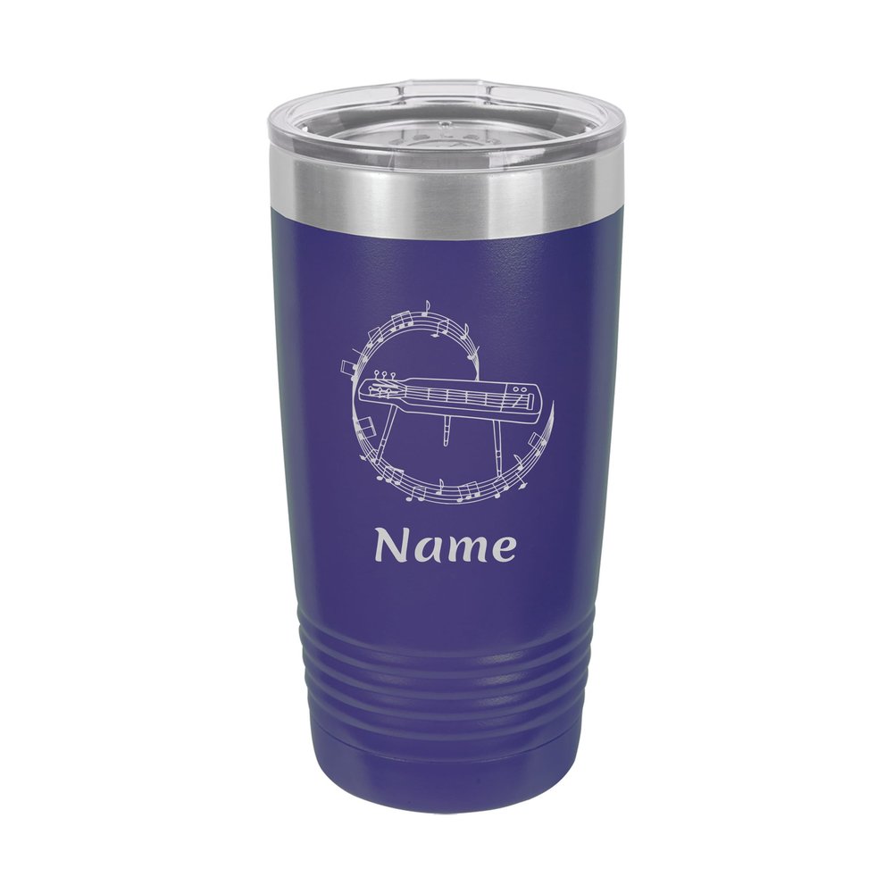 Steel Guitar Player Personalized Insulated 20 oz Tumbler (Royal Blue)