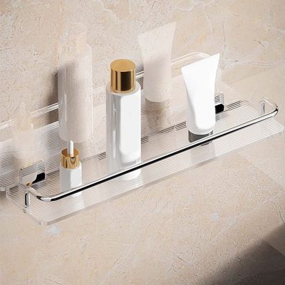 BAHELS Shower Caddy, Shower Organizer Shelf, No Drilling Wall-Mounted Shower Shelves for Bathroom (Color : Single pole, Size : 40CM)