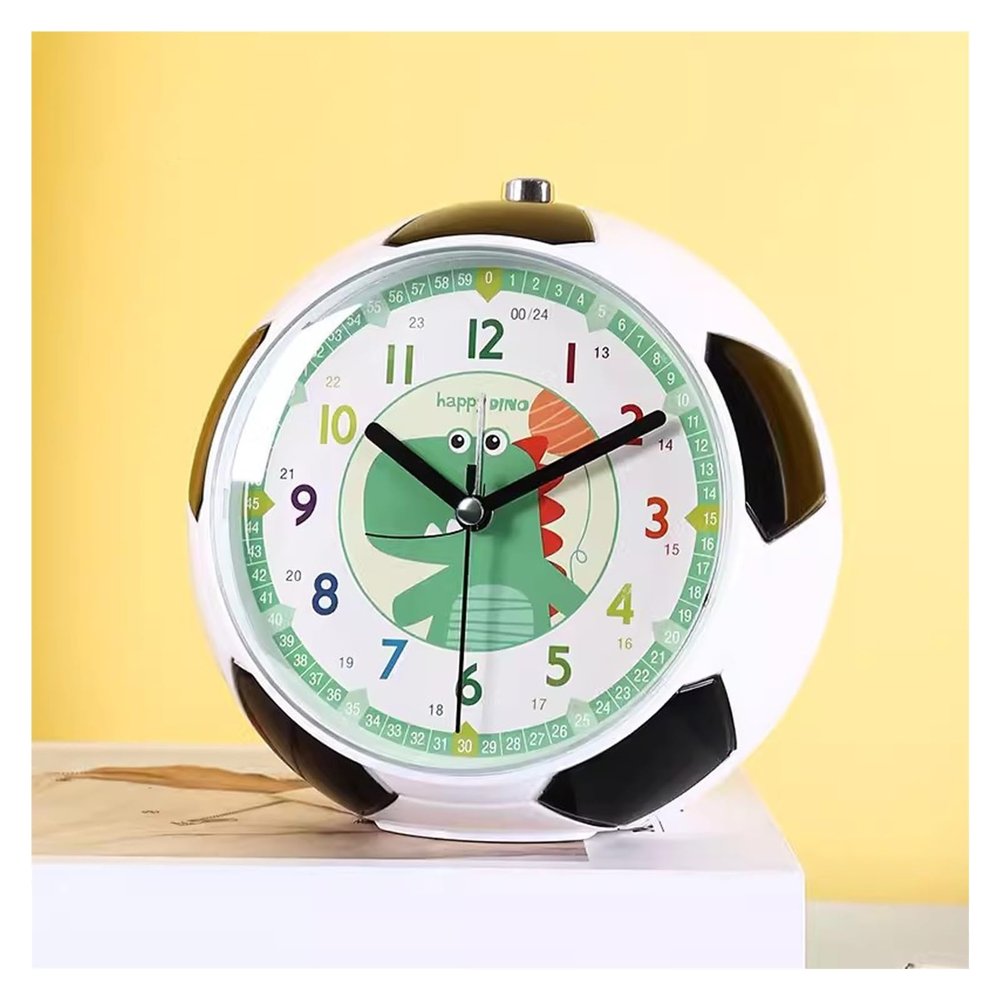 Alarm Clock Cartoon Alarm Clock for Boys Kids, Non Ticking Silent with Night Light, Snooze, Digital Wake Up Clock for Children Birthday Gifts Clocks for Bedside (Color : 1)