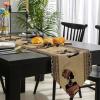 African Women Table Runner 13x36 Inches Small Cotton Linen Tablerunner,Burlap Table Setting Decor Farmhouse Tabletop Dresser Scarves for Kitchen Dinner Native American Indian Rustic Tribal Ethnic view 3
