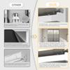 Boolegon No Tools No Drill Cellular Shades Top Down Bottom Up Linen Texture Blackout Blinds for Indoor Windows Cordless Honeycomb Blinds for Home,Office, Light Filtering Gray, 51" W x 78" H view 4