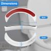 P Guard Urine Deflector Pee Splash Guard,Splash Guard Maddak for Toilet Seat Splash Guard,Toilet Seat Directs Urine Home Care Elevated,Guard Toilet Seat Attachment - Prevents Urine/Pee Messes(2 Pack) view 3