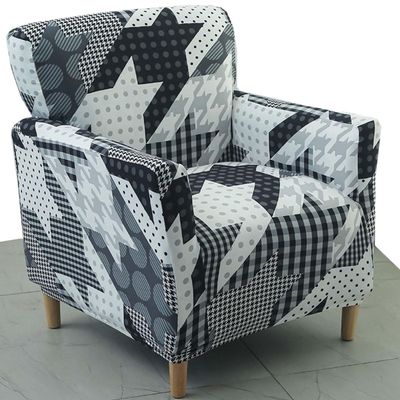 1 Seater Office Chair Couch Cover Velvet Armchair Sofa Slipcover Wingback Chair Cover Curved Back Modern Accent Desk Chair Cover Stretch Computer Chair Seat Protector ( Color : #16 , Size : 1 seat cov