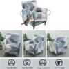 1 Seater Office Chair Couch Cover Velvet Armchair Sofa Slipcover Wingback Chair Cover Curved Back Modern Accent Desk Chair Cover Stretch Computer Chair Seat Protector ( Color : #16 , Size : 1 seat cov view 3