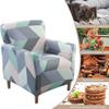 1 Seater Office Chair Couch Cover Velvet Armchair Sofa Slipcover Wingback Chair Cover Curved Back Modern Accent Desk Chair Cover Stretch Computer Chair Seat Protector ( Color : #16 , Size : 1 seat cov view 4
