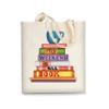 AUSVKAI Canvas Tote Bag Aesthetic for Women, Cute Books Reusable Cotton Bags for College Shopping Beach Grocery Trendy Gifts view 1