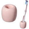 Urbanstrive Ceramic Toothbrush Holders for Bathrooms, Sleek Tooth Brush Holder Toothbrush Stand Tooth Brushing Holder, Portable Bathroom Accessories Organizer, Pink, 1 Pack view 1