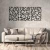 Abstract Lines Metal Wall Art, Metal Line Art Wall Decor, Metal Line Wall Art, Metal Geometric Decor, Abstract Metal Wall Art, Home Living Room Wall Decor, Metal Wall Art, Home Gift (35x79 inch / 90x201 cm, White) view 2