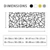 Abstract Lines Metal Wall Art, Metal Line Art Wall Decor, Metal Line Wall Art, Metal Geometric Decor, Abstract Metal Wall Art, Home Living Room Wall Decor, Metal Wall Art, Home Gift (35x79 inch / 90x201 cm, White) view 4