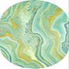 Marble Texture Modern Abstract Sage Green Gold Oval Area Rug 5x7 Faux Wool Boho Chic Rug for Livingroom Bedroom Diningroom Farmhouse Office Kitchen Floor Carpet Mat view 2