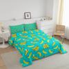 Feelyou Cartoon Banana Comforter Set King Size Tropical Fruit Bedding Set for Kids Boys Girls Delicious Banana Fruit Print Duvet Set Soft Comforter 1 Comforter Set with 2 Pillowcases view 2