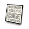 1 Thessalonians 4 11 Modern Canvas Wall Art Make It Your Ambition Poster Bible Verse Print Farmhouse Sign For Living Room Bedroom Office School Wall Decor Ready To Hang(Wood Framed 16" X 24") view 1