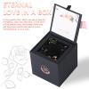 Dekun Preserved Roses in a Gift Box Real Roses Mothers Day Valentines Day Gifts for Give Friend Gifts That Last a Year (Black Rose) view 3