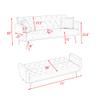 Anwickhomk 72" Velvet Futon Sofa Bed,Convertible Folding Sleeper Couch Bed,Modern Tufted Recliner Loveseat with Golden Chrome Legs for Small Living Spaces,Bedroom Dorms Office (Light Pink) view 2