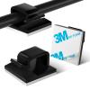 KGROTE 100PCS Cable Clips, Adhesive Wire Clips Strong Cord Clips Wire Holders, Cable Management Clips for Desk, Wall, Car, TV, Ethernet Cable (Black, Small) view 1
