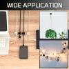 KGROTE 100PCS Cable Clips, Adhesive Wire Clips Strong Cord Clips Wire Holders, Cable Management Clips for Desk, Wall, Car, TV, Ethernet Cable (Black, Small) view 4