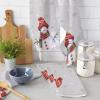 SODIKA Towels Dish Towels Super Absorbent Linen Kitchen Towels, Soft Reusable Cleaning Bar and Tea Towels Set Merry Christmas Snowman Xmas Decor 2 Pack 18" x 28" view 3