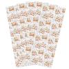 SODIKA Towels Dish Towels Super Absorbent Linen Kitchen Towels, Soft Reusable Cleaning Bar and Tea Towels Set Autumn Pumpkin Eucalyptus Leaves 4 Pack 18" x 28" view 1