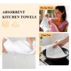 SODIKA Towels Dish Towels Super Absorbent Linen Kitchen Towels, Soft Reusable Cleaning Bar and Tea Towels Set Merry Christmas Tree Cute Squirrel Winter Xmas Decor 4 Pack 18" x 28" view 4
