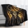 zcwl Satanic Blanket Twin Size, Fleece Throw Blanket for Couch Bed Sofa, Gothic Goat Skull Patterned Blankets and Throws, Super Soft Cozy Fuzzy Plush Flannel Blanket, 60x80, Decor & Gift view 3