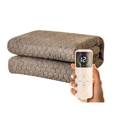 Buhelyc Smart Heating Blanket, Graphene Electric Heated Blanket with 6 Temperature Settings & 1-12h Timing, Zone Temperature Control, Quick Heat, Safety, Overheating Protection, (Size:150 * 180cm)