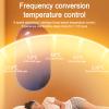 Buhelyc Smart Heating Blanket, Graphene Electric Heated Blanket with 6 Temperature Settings & 1-12h Timing, Zone Temperature Control, Quick Heat, Safety, Overheating Protection, (Size:150 * 180cm) view 4