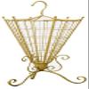 Scpantkend Umbrella Storage Rack Umbrella Stands Rack Gold Home Office Umbrella Stand with Hooks and Chassis, Practical Strudy Metal Holder Stand for Long and Short Umbrella, 70cm High view 1