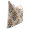 Fabritual Handcraft Block Print 20X20 Throw Thick Linen Invisiable Zipper Pillowcase Cushion Cover Fall Decoration, for Sofa, Couch, Home Dcor, Balcony, Farmhouse, Swedesh, Mustard view 2