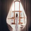 Aqua Blue Pinch Pleated Drapes Thermal Insulated Room Darkening Velvet Drapes Window Treatment Panels for Traverse Rods Living Room, Bedroom, Patio Door, Room Divider, Office L120 view 4