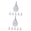 NOLITOY 12pcs Fillable Ornaments for Crafting Drop Shape Christmas Decorations for Weddings Parties Valentine Day and Home Decor view 1