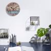 14" Wall Clock for Bathroom Office Living Room Battery Operated Rustic Barn Wood Farmhouse Clock Silent Non Ticking Christmas Home Decoration Round Clock Birthday Gift view 3