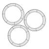 3pcs Garland Hoop Macrame Wire Wire Wreath Frame 16 inch Wreath Making Iron Frame Round Metal s Christmas Iron Flower Stand Wrought view 1