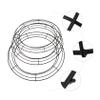 3pcs Garland Hoop Macrame Wire Wire Wreath Frame 16 inch Wreath Making Iron Frame Round Metal s Christmas Iron Flower Stand Wrought view 4