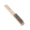 Healifty Steel Brush 6-Row Wire Brush Tool for Cleaning Utility Brush Hang-up Hole Storage Smooth Finish view 1
