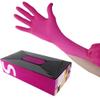 Bee Line Industries Waxness Cosmetology Nitrile Gloves Pink, Small, 100 pcs/box view 1