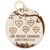 Personalized Our Precious Five Grandkids Ornament Christmas Tree, Customized 5 Grandkids Ornament Gift for Grandpa Grandma Uncle Aunt with Grandkids Names, Grandchildren Ornament 2026 Xmas Decoration view 1
