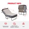 PUREMIND Folding Bed with Mattress for Adults - 75" x 46" Twin Size Sturdy Metal Frame, Portable Rollaway Guest Bed with Dust Cover - Space-Saving Foldable Design for Easy Storage view 3
