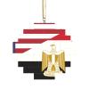 America Egypt Friendship Flag Fashion Building Brick Block Puzzle Lozenge Shaped Orange Uv Printed for Indoor Outdoor Suitable for Various Festivals view 1