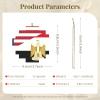 America Egypt Friendship Flag Fashion Building Brick Block Puzzle Lozenge Shaped Orange Uv Printed for Indoor Outdoor Suitable for Various Festivals view 3
