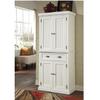 Saranya 18 Shop New White Antique Tall Storage Cabinet Closet Distressed Solid Wood Compartment Pantry Shelves Furniture Freestanding Cupboard Living Room Kitchen Home 30" L x 16" Wx 71.5" H of Set view 1