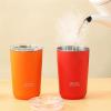 HEXEH Mug Cups 1pc Coffee Mug Leak-Proof Non-Slip Vacuum Travel Cup Double-Wall Stainless Steel Water Bottle Coffee Drink Cup (Color : Orange) view 3